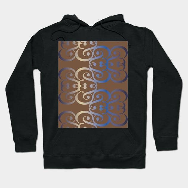 Typographic elegant pattern "&" Hoodie by nobelbunt